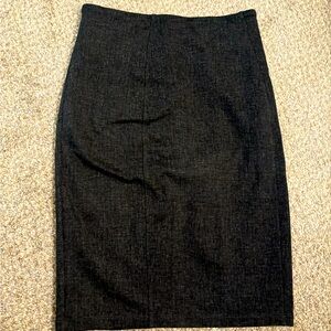 Dark gray pencil skirt